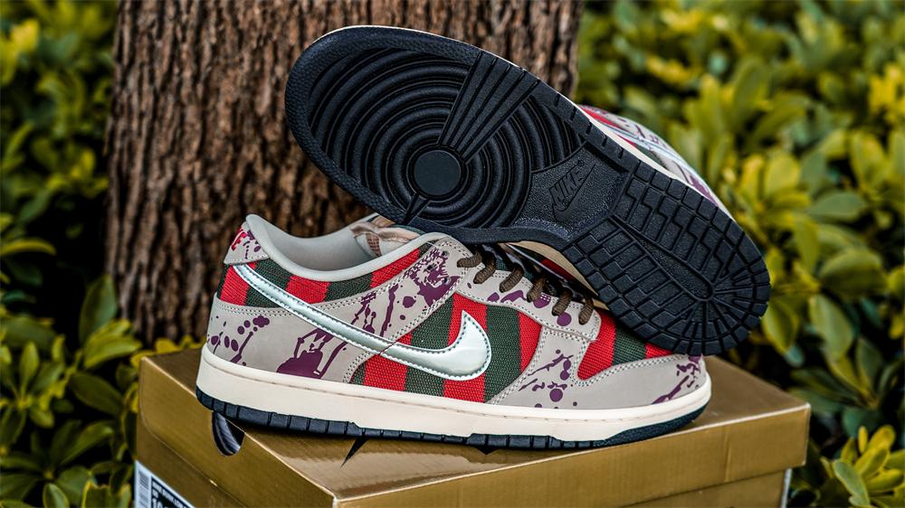 PK GOD Nike SB Dunk Low Freddy Krueger RETAIL MATERIALS READY TO SHIP